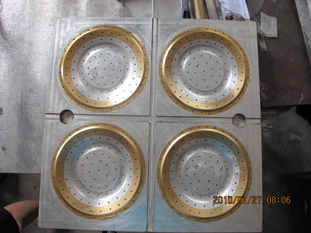 青岛稳升-纸托模具-纸浆纸塑模具-工业包装纸托纸浆模塑成型热压机